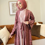 Marwa Abaya - Pashmina Cardigan Style Pleated Inner