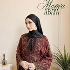 Marwa Pashmina Abaya - Cardigan style with Pleated Inner by n.our