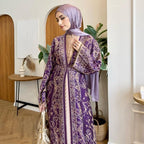 Marwa Abaya - Pashmina Cardigan Style Pleated Inner