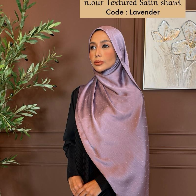 n.our Textured Satin Shawl