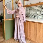 Marwa Abaya - Pashmina Abaya Cardigan Style Pleated Inner by n.our