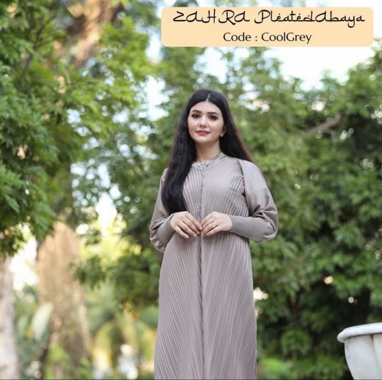 ZAHRA 2.0 Pleated Abaya