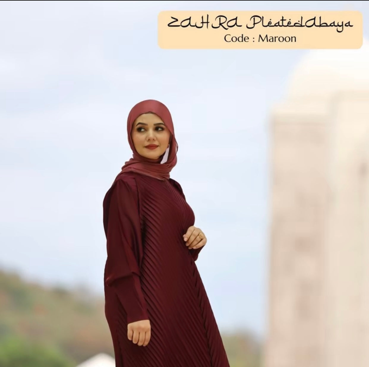 ZAHRA 2.0 Pleated Abaya