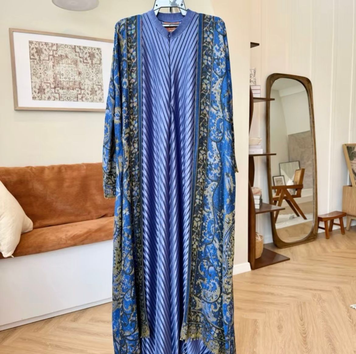 Marwa Abaya - Pashmina Abaya Cardigan Style Pleated Inner by n.our