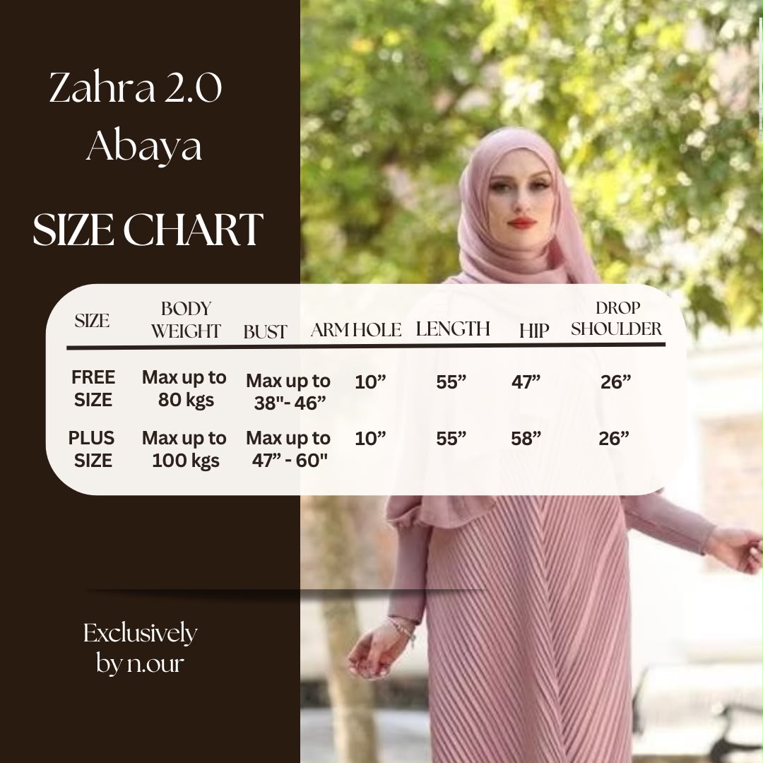 Zahra 2.0 Pleated Abaya by n.our