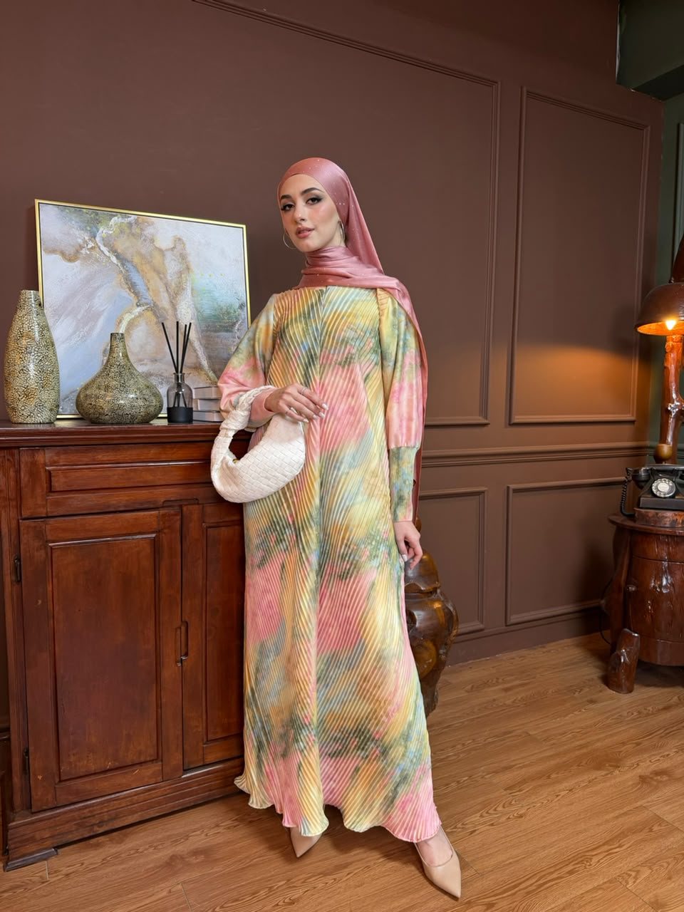 Raha Pleated Abaya by n.our