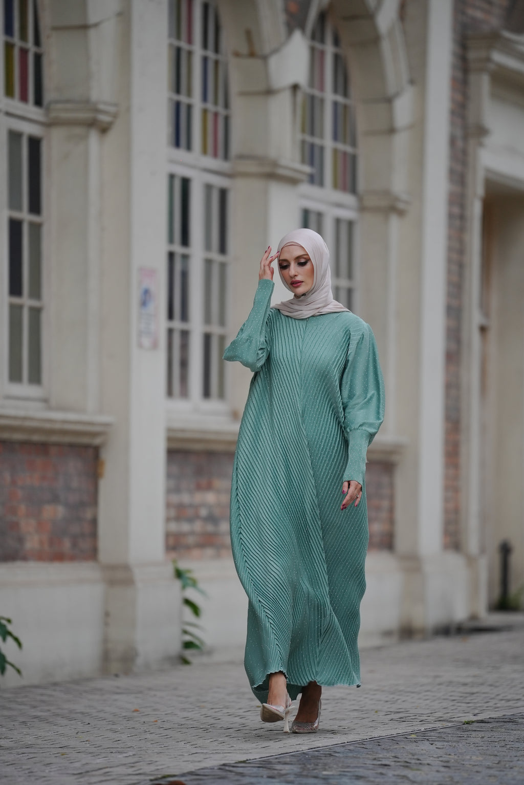 Zahra LUXE by n.our (Pleated Abaya)