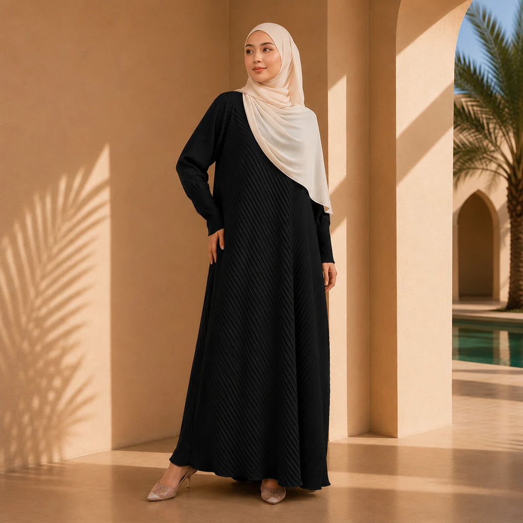 Zahra - Pleated Abaya 1.0 by n.our