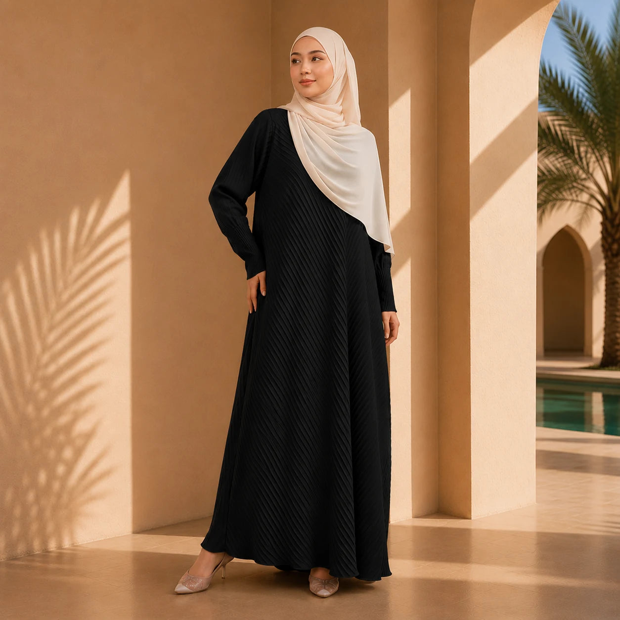 Zahra - Pleated Abaya 1.0 by n.our
