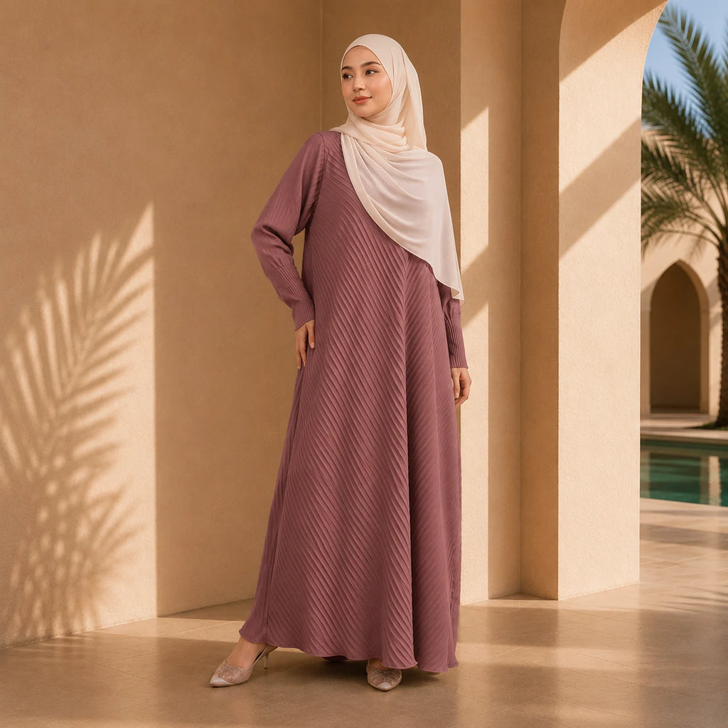 Zahra - Pleated Abaya 1.0 by n.our