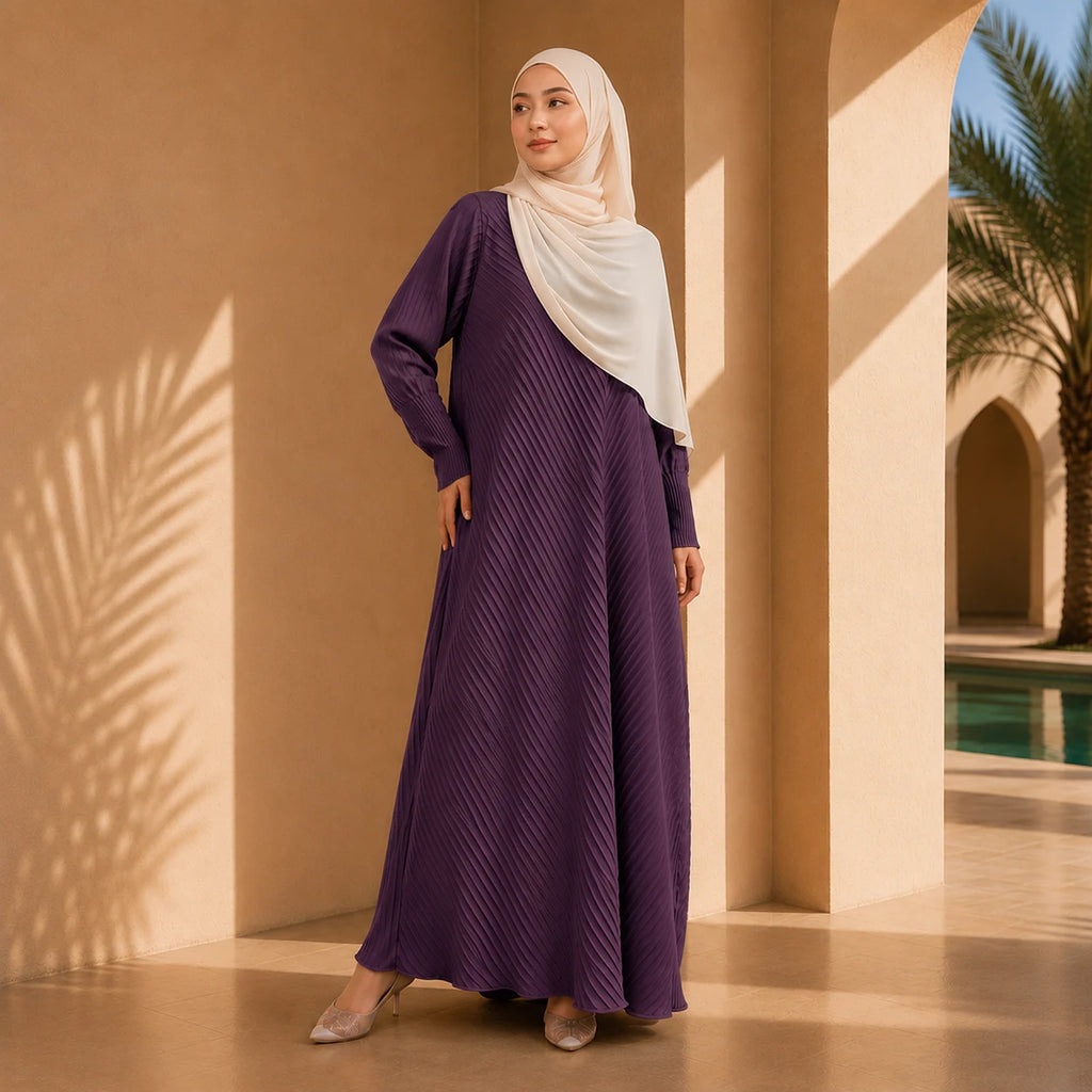 Zahra - Pleated Abaya 1.0 by n.our