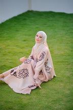 MUSKAAN Pleated Abaya (Floral Design) by n.our