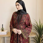 Marwa Abaya - Pashmina Cardigan Style Pleated Inner