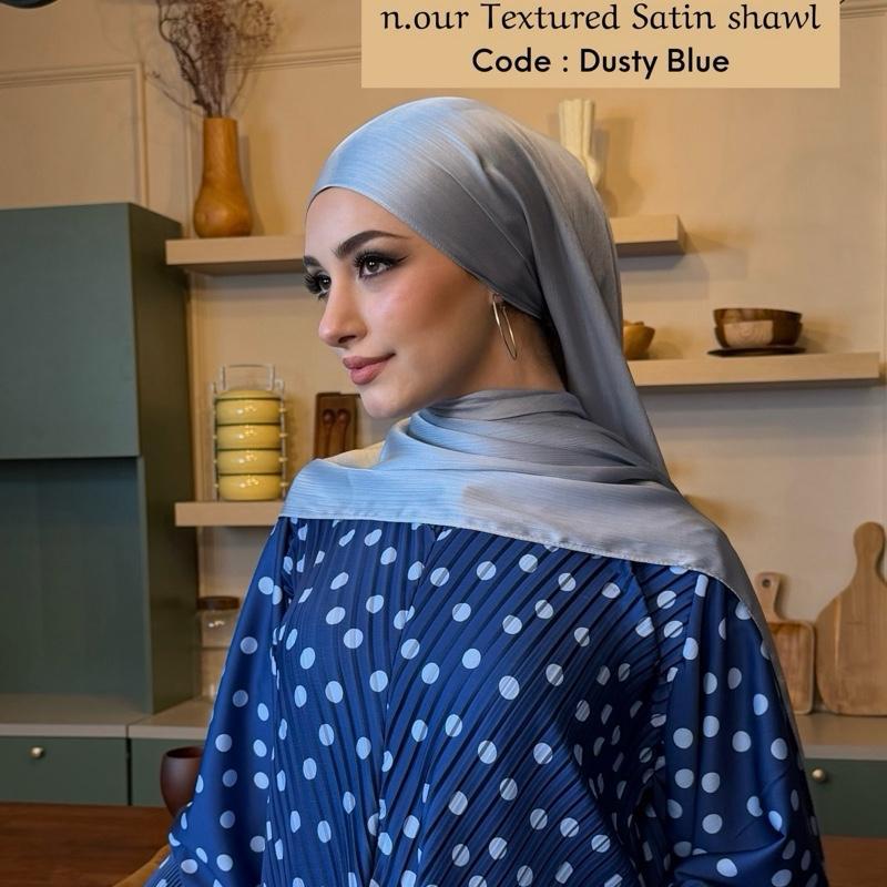 n.our Textured Satin Shawl