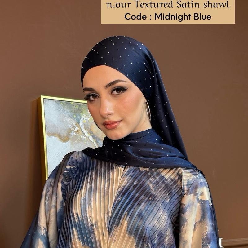 n.our Textured Satin Shawl