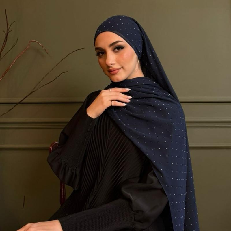 n.our Chiffon Silk Shawl stone and plain