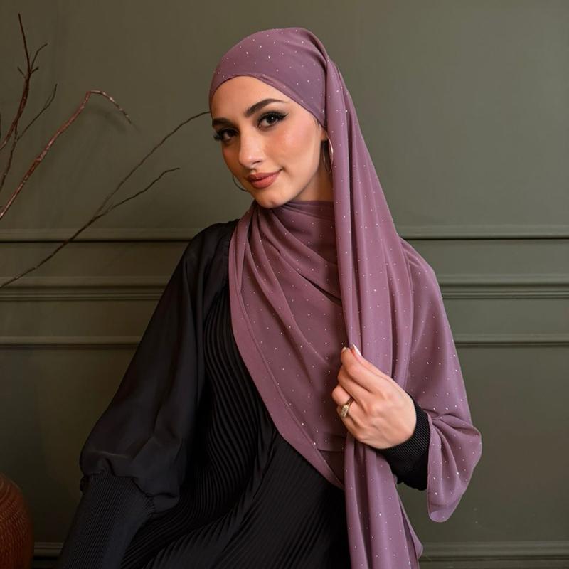 n.our Chiffon Silk Shawl stone and plain